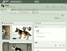 Tablet Screenshot of imaus.deviantart.com