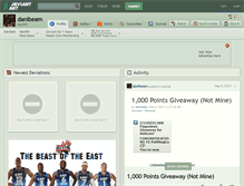 Tablet Screenshot of danibeam.deviantart.com