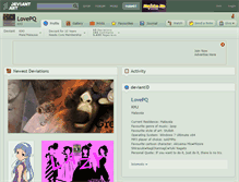 Tablet Screenshot of lovepq.deviantart.com