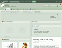 Tablet Screenshot of cobaltu.deviantart.com