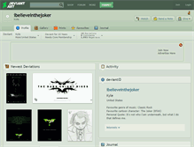 Tablet Screenshot of ibelieveinthejoker.deviantart.com