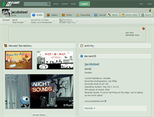 Tablet Screenshot of jacobsteel.deviantart.com