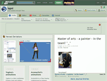 Tablet Screenshot of lopni.deviantart.com