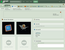 Tablet Screenshot of grishma.deviantart.com