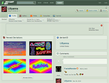 Tablet Screenshot of lillyanna.deviantart.com