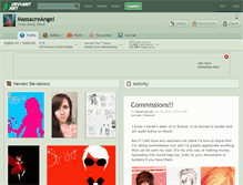 Tablet Screenshot of massacreangel.deviantart.com