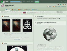 Tablet Screenshot of abbeymarie.deviantart.com