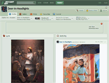 Tablet Screenshot of deer-in-headlights.deviantart.com