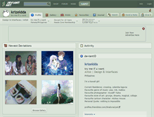 Tablet Screenshot of krizeldda.deviantart.com