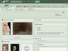 Tablet Screenshot of evev.deviantart.com