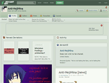 Tablet Screenshot of anti-nejihina.deviantart.com