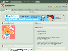 Tablet Screenshot of absolute-blue.deviantart.com