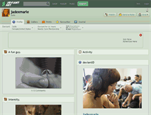 Tablet Screenshot of jadexmarie.deviantart.com