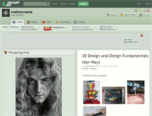 Tablet Screenshot of mattmcmanis.deviantart.com
