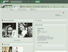 Tablet Screenshot of ame-onna.deviantart.com