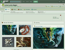 Tablet Screenshot of lena-lucia-dragon.deviantart.com