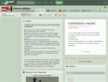 Tablet Screenshot of horror-artists.deviantart.com