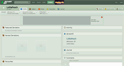 Desktop Screenshot of lolitapeach.deviantart.com