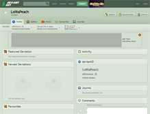 Tablet Screenshot of lolitapeach.deviantart.com