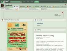 Tablet Screenshot of pixelblack.deviantart.com