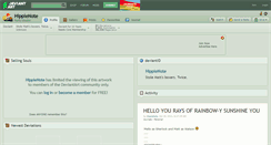 Desktop Screenshot of hippienote.deviantart.com