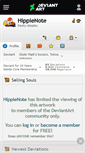Mobile Screenshot of hippienote.deviantart.com