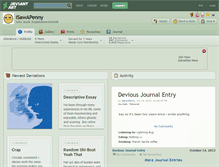 Tablet Screenshot of isawapenny.deviantart.com