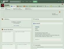 Tablet Screenshot of olysses.deviantart.com