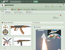 Tablet Screenshot of matrixtacticx.deviantart.com