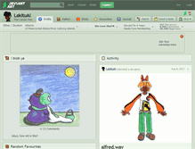 Tablet Screenshot of lakitual.deviantart.com