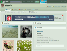 Tablet Screenshot of ahappyfly.deviantart.com