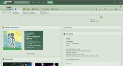Desktop Screenshot of cnqt.deviantart.com