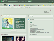 Tablet Screenshot of cnqt.deviantart.com
