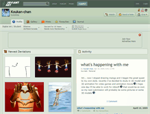Tablet Screenshot of koukan-chan.deviantart.com