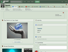 Tablet Screenshot of fakeair.deviantart.com