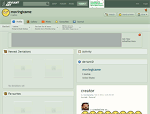 Tablet Screenshot of movingicame.deviantart.com