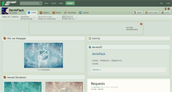 Desktop Screenshot of devinflack.deviantart.com