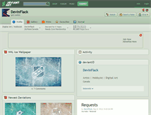 Tablet Screenshot of devinflack.deviantart.com