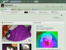 Tablet Screenshot of ladymadcat.deviantart.com