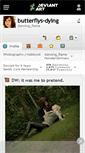 Mobile Screenshot of butterflys-dying.deviantart.com