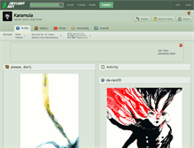 Tablet Screenshot of karamula.deviantart.com
