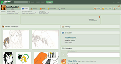 Desktop Screenshot of hopefuladdict.deviantart.com