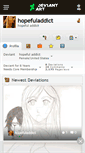 Mobile Screenshot of hopefuladdict.deviantart.com