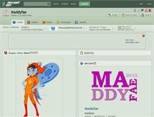 Tablet Screenshot of maddyfae.deviantart.com