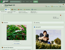 Tablet Screenshot of drop-dead-123.deviantart.com