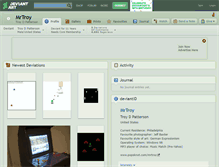 Tablet Screenshot of mrtroy.deviantart.com