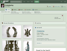 Tablet Screenshot of cindymorley.deviantart.com