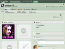 Tablet Screenshot of ladyjaganshi.deviantart.com