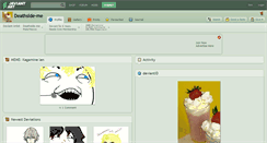 Desktop Screenshot of deathside-me.deviantart.com