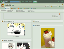 Tablet Screenshot of deathside-me.deviantart.com